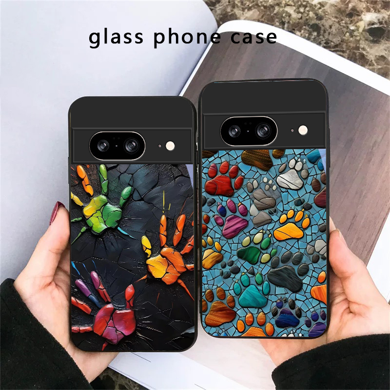 Google Pixel 9 - Coque de téléphone en verre noir