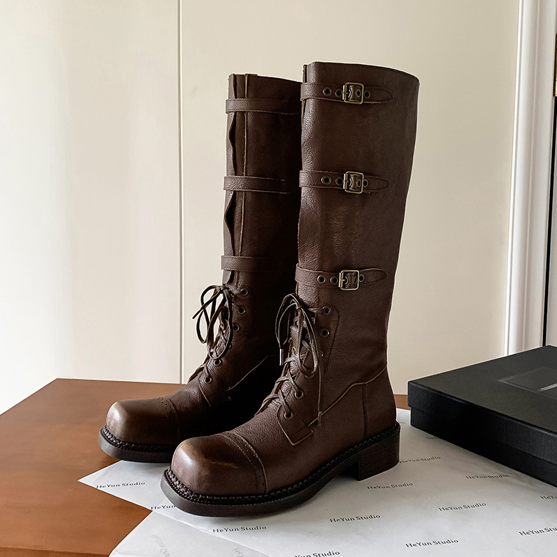 Bottes hautes en cuir véritabl - Leather Classic Strap avis et prix