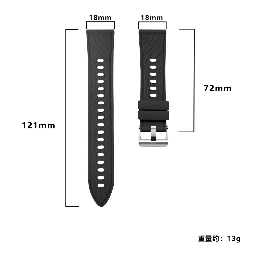 Bracelet en silicone de 18 mm  - Titan Smartwatch Accessories avis et prix