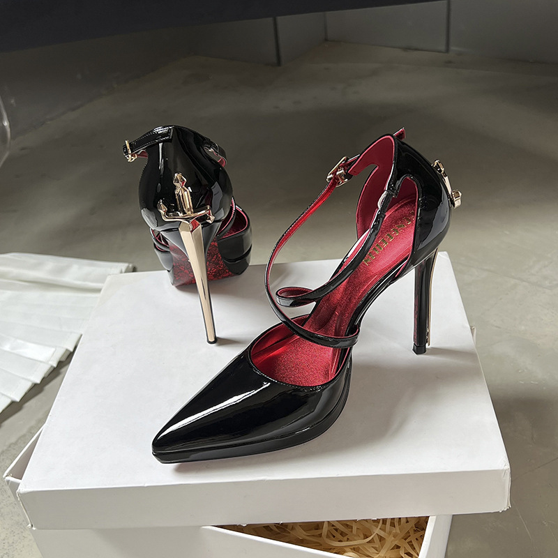 Escarpins pour femmes en cuir  - Leather Classic Strap avis et prix