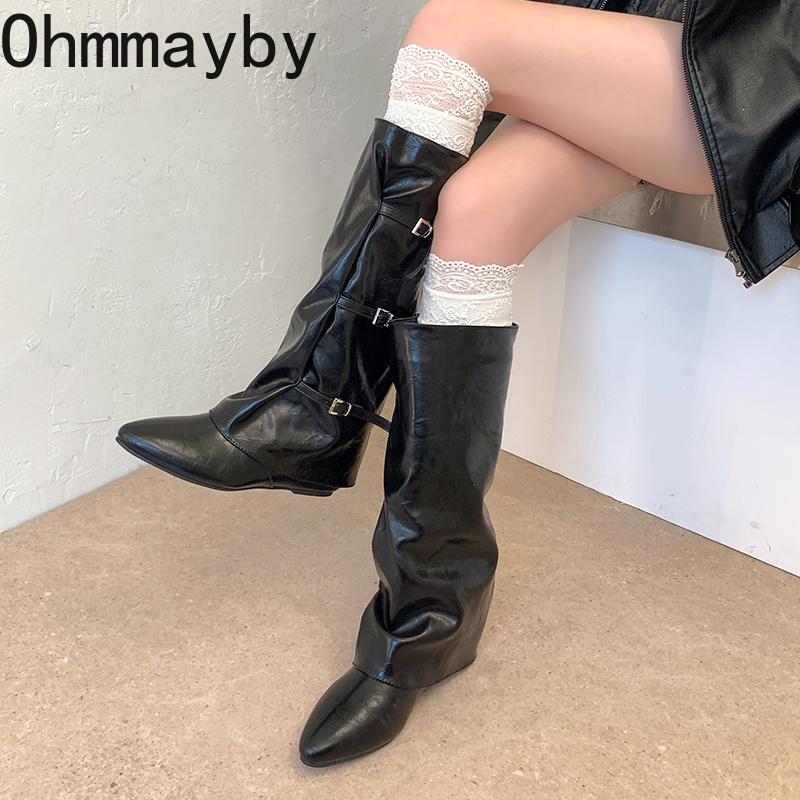Bottes hautes en cuir pour fem - Leather Classic Strap avis et prix